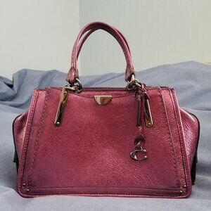 NWOT Coach Dreamer 21 Metallic Berry 38543 Pink Handbag Purse